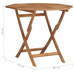 Acquista Tavolo da Giardino Pieghevole 85x85x76cm Legno Massello di Teak con riferimento GHV-47418 della ditta GARDENHOME