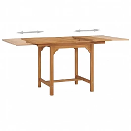 Acquista Tavolo da Giardino Estensibile (110-160)x80x75 cm Massello Teak con riferimento GHV-47420 della ditta GARDENHOME