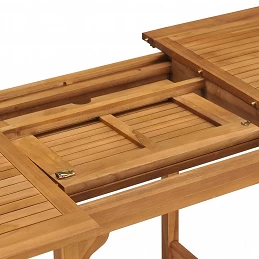 Acquista Tavolo da Giardino Estensibile (110-160)x80x75 cm Massello Teak con riferimento GHV-47420 della ditta GARDENHOME
