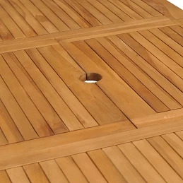 Acquista Tavolo da Giardino Estensibile (110-160)x80x75 cm Massello Teak con riferimento GHV-47420 della ditta GARDENHOME