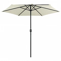 Acquista Ombrellone da Esterni Palo in Alluminio 270x246cm Bianco Sabbia con riferimento GHV-47345 della ditta GARDENHOME
