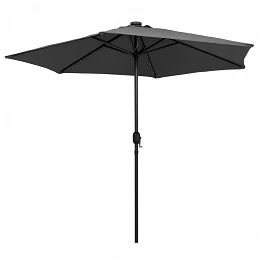 Acquista Ombrellone con Luci a LED e Palo in Alluminio 270 cm Antracite con riferimento GHV-47354 della ditta GARDENHOME