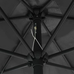 Acquista Ombrellone con Luci a LED e Palo in Alluminio 270 cm Antracite con riferimento GHV-47354 della ditta GARDENHOME