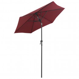 Acquista Ombrellone Rosso Borgogna 200x211 cm in Alluminio con riferimento GHV-47208 della ditta GARDENHOME