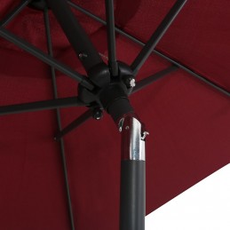 Acquista Ombrellone Rosso Borgogna 200x211 cm in Alluminio con riferimento GHV-47208 della ditta GARDENHOME
