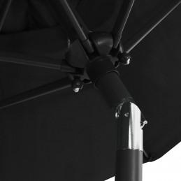 Acquista Ombrellone Nero 200x211 cm in Alluminio con riferimento GHV-47210 della ditta GARDENHOME