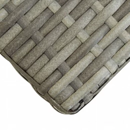 Acquista Panchina da Giardino 120 cm Grigio Polyrattan Massello d'Acacia con riferimento GHV-46489 della ditta GARDENHOME
