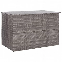 Acquista Baule da Giardino Grigio 150x100x100 cm in Polyrattan con riferimento GHV-46467 della ditta GARDENHOME
