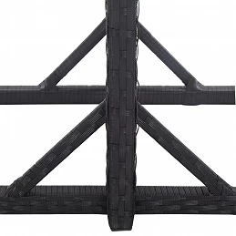 Acquista Tavolo da Giardino Nero 110x53x72 cm in Vetro e Polyrattan con riferimento GHV-46452 della ditta GARDENHOME