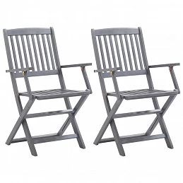 Acquista Sedie da Giardino Pieghevoli 2 pz in Legno Massello d'Acacia con riferimento GHV-46333 della ditta GARDENHOME