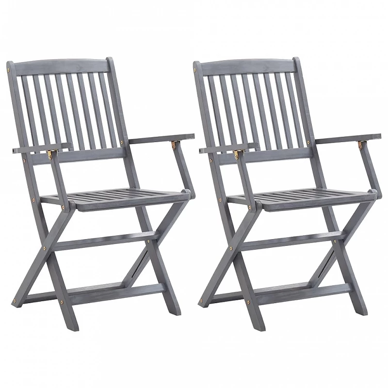 Acquista Sedie da Giardino Pieghevoli 2 pz in Legno Massello d'Acacia con riferimento GHV-46333 della ditta GARDENHOME