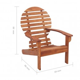 Acquista Sedia Adirondack in Legno Massello di Acacia con riferimento GHV-46321 della ditta GARDENHOME