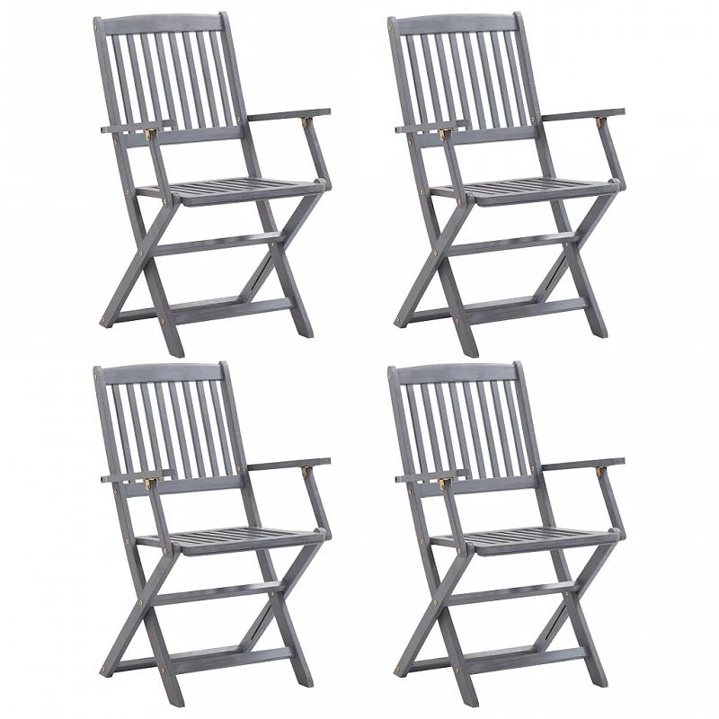 Acquista Sedie da Giardino Pieghevoli 4 pz in Legno Massello d'Acacia con riferimento GHV-46334 della ditta GARDENHOME