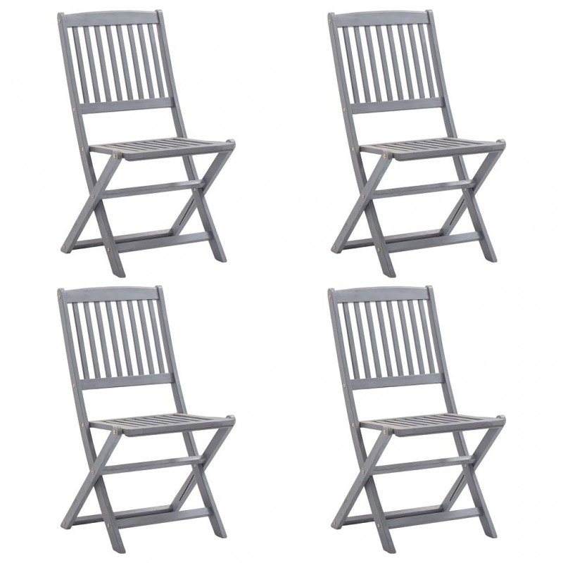 Acquista Sedie da Giardino Pieghevoli 4 pz in Legno Massello d'Acacia con riferimento GHV-46336 della ditta GARDENHOME