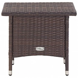 Acquista Tavolino da Tè Marrone 50x50x47 cm in Polyrattan con riferimento GHV-46251 della ditta GARDENHOME