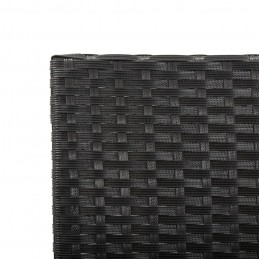 Acquista Panchina da Giardino con Cuscini 176 cm Nera in Polyrattan con riferimento GHV-46233 della ditta GARDENHOME