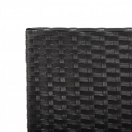 Acquista Panchina da Giardino con Cuscini 176 cm Nera in Polyrattan con riferimento GHV-46230 della ditta GARDENHOME