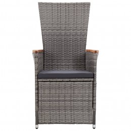 Acquista Sedie da Giardino Reclinabili 2 pz e Cuscini Polyrattan Grigio con riferimento GHV-46045 della ditta GARDENHOME