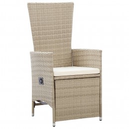 Acquista Sedie da Giardino Reclinabili 2 pz con Cuscini Polyrattan Beige con riferimento GHV-46046 della ditta GARDENHOME