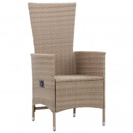 Acquista Sedie da Esterno 2 pz con Cuscini in Polyrattan Beige con riferimento GHV-46063 della ditta GARDENHOME