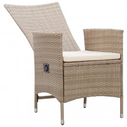 Acquista Sedie da Esterno 2 pz con Cuscini in Polyrattan Beige con riferimento GHV-46063 della ditta GARDENHOME