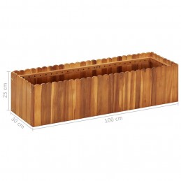 Acquista Letto Rialzato da Giardino 100x30x25 cm in Massello di Acacia con riferimento GHV-45918 della ditta GARDENHOME