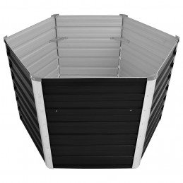 Acquista Fioriera per Giardino Antracite 129x129x77cm in Acciaio Zincato con riferimento GHV-45734 della ditta GARDENHOME