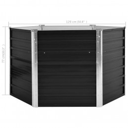 Acquista Fioriera per Giardino Antracite 129x129x77cm in Acciaio Zincato con riferimento GHV-45734 della ditta GARDENHOME
