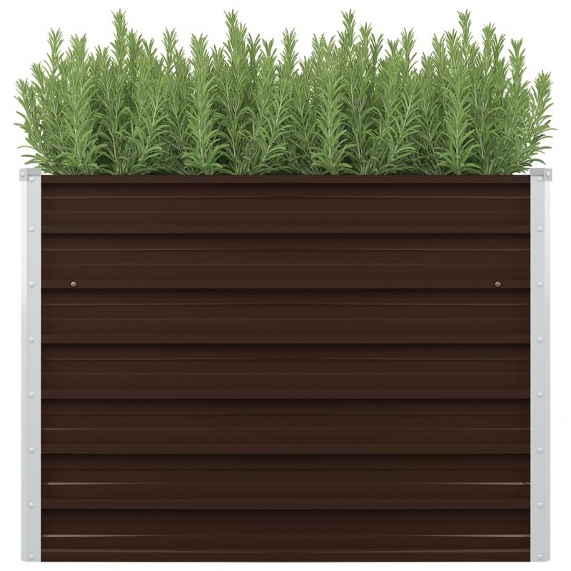 Acquista Letto Rialzato Giardino Marrone 100x40x77 cm in Acciaio Zincato con riferimento GHV-45719 della ditta GARDENHOME