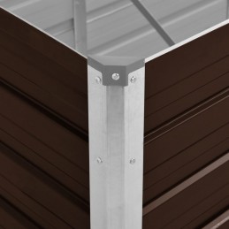 Acquista Letto Rialzato Giardino Marrone 100x40x77 cm in Acciaio Zincato con riferimento GHV-45719 della ditta GARDENHOME