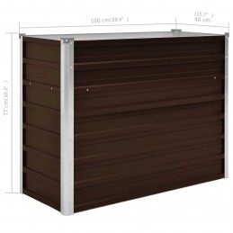 Acquista Letto Rialzato Giardino Marrone 100x40x77 cm in Acciaio Zincato con riferimento GHV-45719 della ditta GARDENHOME