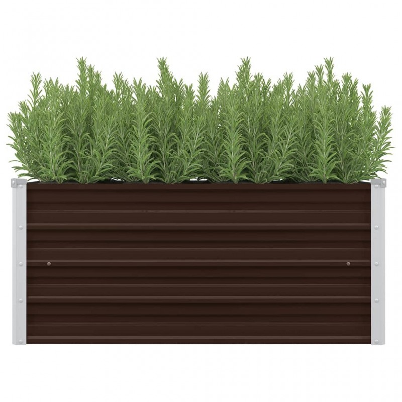 Acquista Letto Rialzato Giardino Marrone 100x40x45 cm in Acciaio Zincato con riferimento GHV-45720 della ditta GARDENHOME