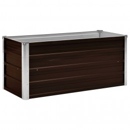 Acquista Letto Rialzato Giardino Marrone 100x40x45 cm in Acciaio Zincato con riferimento GHV-45720 della ditta GARDENHOME