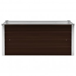 Acquista Letto Rialzato Giardino Marrone 100x40x45 cm in Acciaio Zincato con riferimento GHV-45720 della ditta GARDENHOME