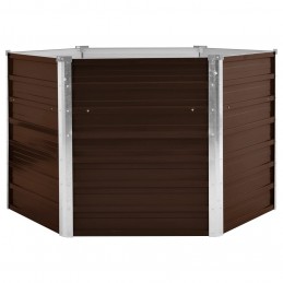 Acquista Letto Rialzato Giardino Marrone 129x129x77 cm in Acciaio Zincato con riferimento GHV-45721 della ditta GARDENHOME