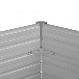 Acquista Letto Rialzato Giardino Marrone 129x129x77 cm in Acciaio Zincato con riferimento GHV-45721 della ditta GARDENHOME