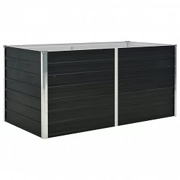 Acquista Fioriera Rialzata Antracite 160x80x77 cm in Acciaio Zincato con riferimento GHV-45722 della ditta GARDENHOME