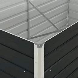 Acquista Fioriera Rialzata Antracite 160x80x77 cm in Acciaio Zincato con riferimento GHV-45722 della ditta GARDENHOME