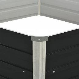 Acquista Fioriera Antracite 129x129x45 cm in Acciaio Zincato con riferimento GHV-45723 della ditta GARDENHOME