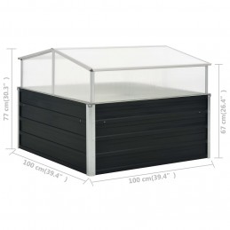Acquista Serra Antracite 100x100x77 cm in Acciaio Zincato con riferimento GHV-45724 della ditta GARDENHOME