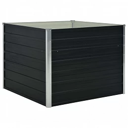 Acquista Fioriera Rialzata Antracite 100x100x77 cm in Acciaio Zincato con riferimento GHV-45725 della ditta GARDENHOME