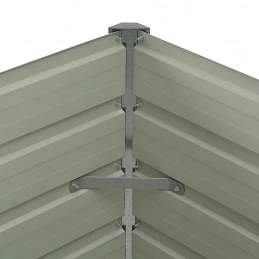 Acquista Fioriera Rialzata Antracite 100x100x77 cm in Acciaio Zincato con riferimento GHV-45725 della ditta GARDENHOME