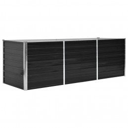 Acquista Fioriera per Giardino Antracite 240x80x77 cm in Acciaio Zincato con riferimento GHV-45726 della ditta GARDENHOME