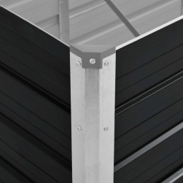Acquista Fioriera per Giardino Antracite 100x40x45 cm in Acciaio Zincato con riferimento GHV-45733 della ditta GARDENHOME