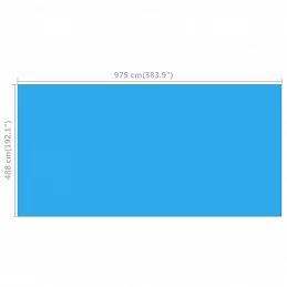Acquista Copertura per Piscina Blu 975x488 cm PE con riferimento GHV-92151 della ditta GARDENHOME