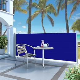 Acquista Tenda da Sole Laterale Retrattile 120 x 300 cm Blu con riferimento GHV-45361 della ditta GARDENHOME