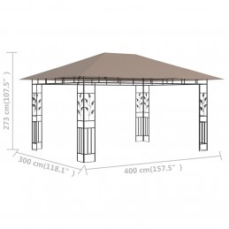 Acquista Gazebo con Zanzariera 4x3x2,73 m Talpa 180 g/m² con riferimento GHV-312252 della ditta GARDENHOME
