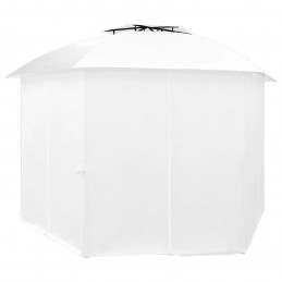 Acquista Gazebo da Giardino con Tende 360x312x265 cm Bianco 180 g/m² con riferimento GHV-312234 della ditta GARDENHOME