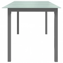 Acquista Tavolo da Giardino Grigio Chiaro 190x90x74cm Alluminio e Vetro con riferimento GHV-312205 della ditta GARDENHOME