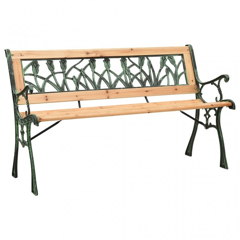 Acquista Panchina da Giardino 122 cm in Ghisa e Legno Massello di Abete con riferimento GHV-312031 della ditta GARDENHOME